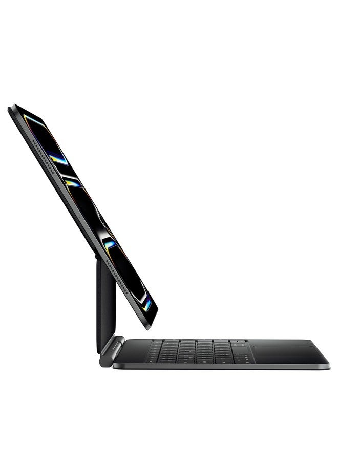 doqo iPad Pro 13 inch Case with Keyboard (M4, 2024) Magic Style Keyboard Case for iPad Pro 13 M4 2024 with Multi-Glass Trackpad Slim 7 Colors Backlit Magnetic Black for iPad Pro 13 7th - Image 1