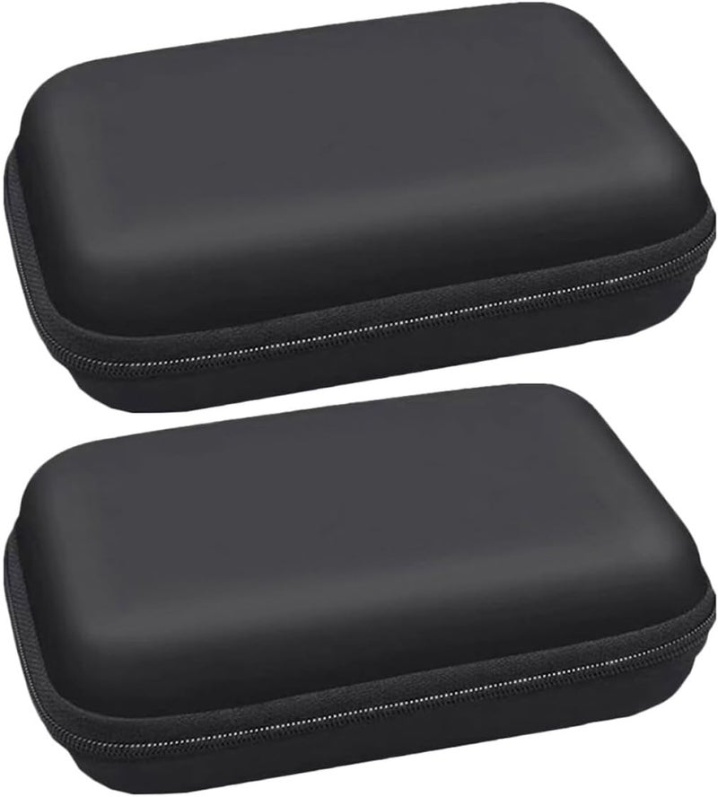 Operitacx 2pcs Shockproof Eva Hard Drive Cases and Electronics Accessories Organizer Bags for Travel, Portable Digital Accessory Pouches in Black 12x10x4cm - Image 1