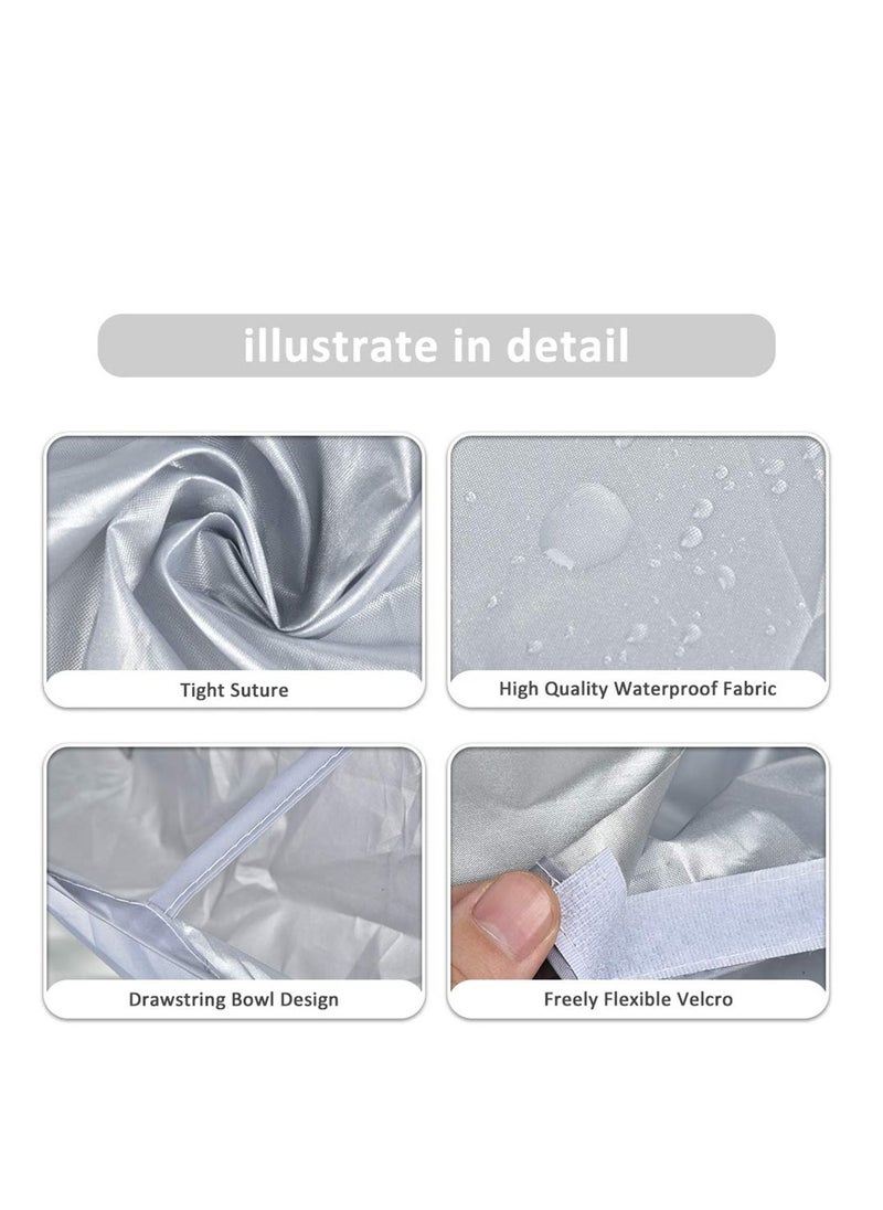 Hair Cutting Cape Umbrella, Hairdressing Cloak Beard Shaving Waterproof Hairdressing Kit Haircut Accessories Salon Barber, Hair Cutting Waterproof Cloth Perm Hair Dyeing Clothing Gray - Image 4