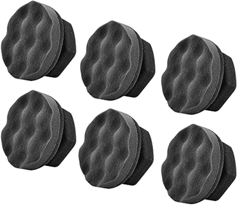 6 Pack Large Tire Shine Applicator Pad, Durable and Reusable Hex-Grip Tire Dressing Applicator Pad for Applying Tire Shine