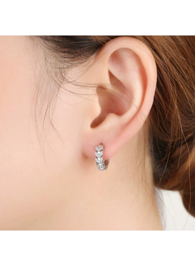 Silver Arrow Earrings for Women Girls – Dainty Stud Earrings with Sparkling Cubic Zirconia, Hypoallergenic Fashion Jewelry  - Image 2