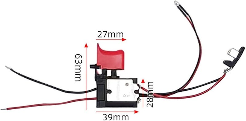 مفتاح الزناد المعدني للتحكم في السرعة الأمامية والخلفية بديل لبوش 10.8 فولت 12 فولت مثقاب كهربائي ليثيوم - Image 3