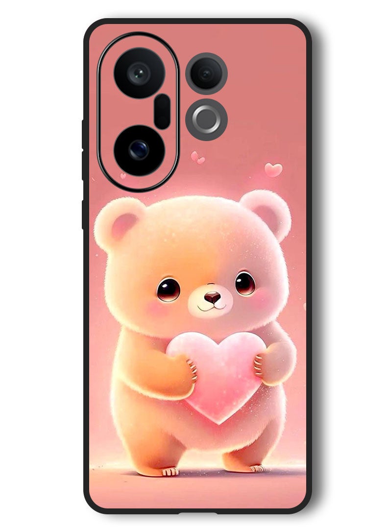 Theodor Case Compatible with Vivo X200 FE 6.31 Inch Protection Shockproof Bumper Cover Panda Holding Heart - Image 1
