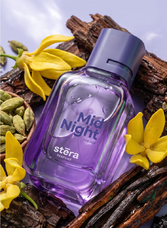 Stera Perfume WILDLY RADIANT Women's Perfume Set of 4 - SUN KISS + BLACK CHIFFON + MID NIGHT + STAR LIGHT, Eau De Parfum - 50ml (Each), Premium Gift Set For Women - Image 4