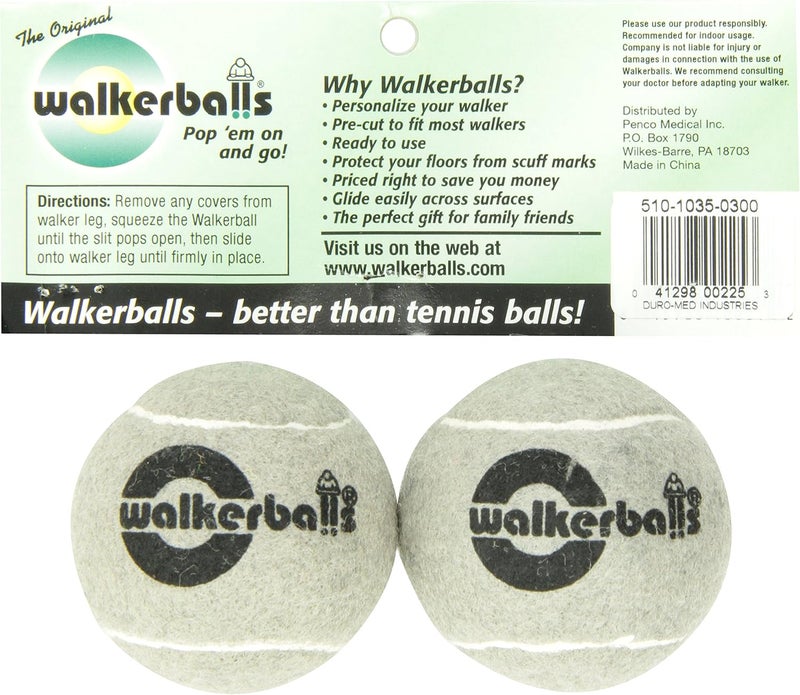 DMI DMI Walkerballs Walker Tennis Ball Glides Package of 2 Gray  - Image 3