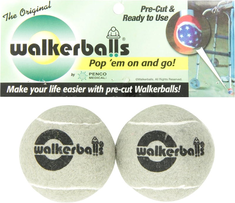 DMI DMI Walkerballs Walker Tennis Ball Glides Package of 2 Gray  - Image 2