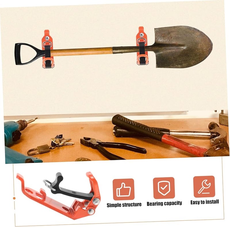 Zinc Alloy Roof Rack Shovel Mounts Adjustable Metal Clamp Tool Holder 2 Pack - Image 3