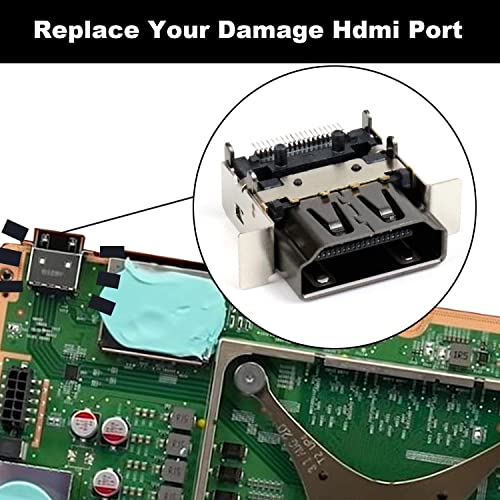 NaFurAhi Aosai 1pcs HDMI Port Replacement for Xbox Series X, Display Socket Jack Connector Replacement for XSX Console, Original OEM Quality (for Xbox Series X, Sliver - 1 Pcs) - Image 3