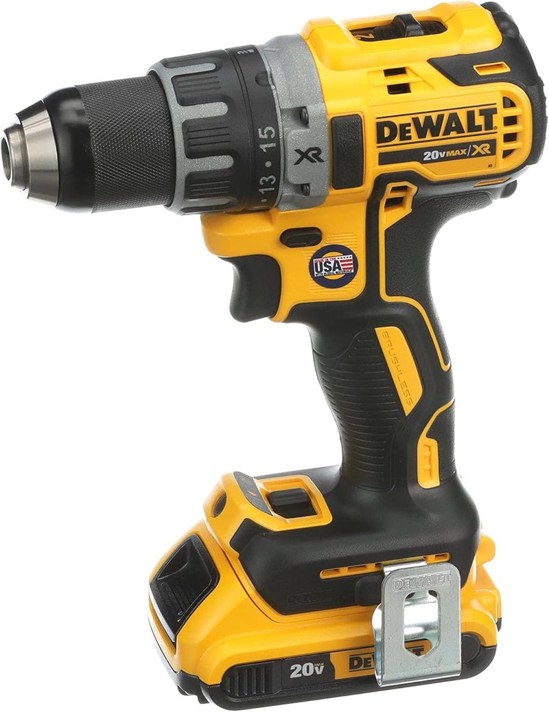 DEWALT Brushless Compact Drill Driver Kit, Yellow/Black, Dcd791D2-Gb - Image 1