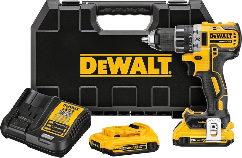 DEWALT Brushless Compact Drill Driver Kit, Yellow/Black, Dcd791D2-Gb - Image 2