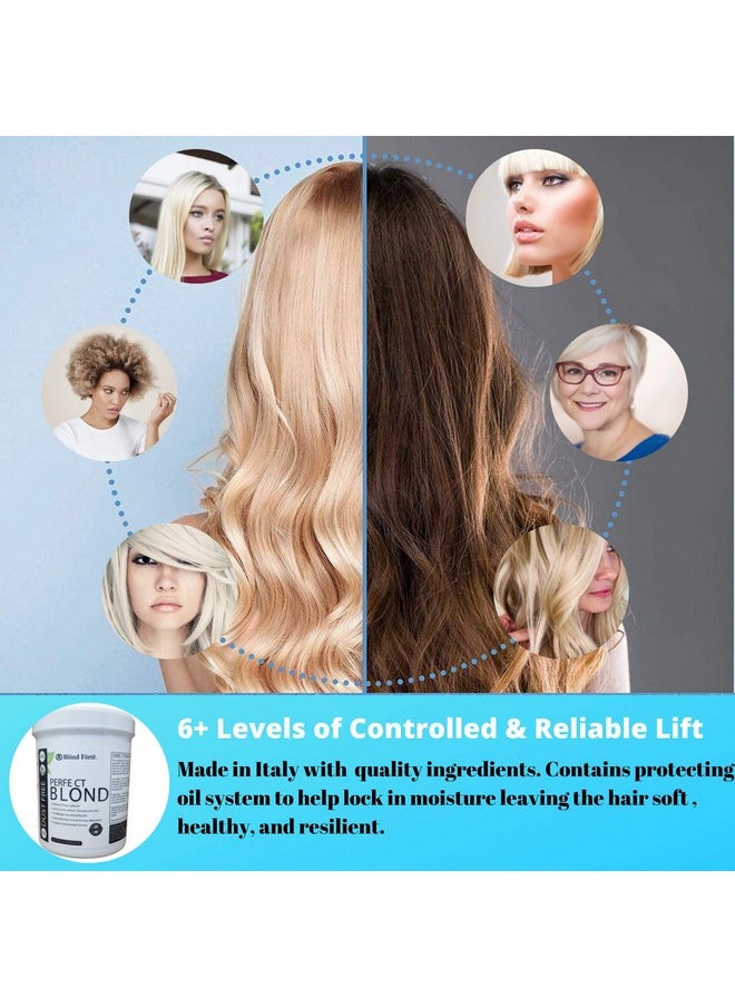 Blond Forte 1.1 Pound Tub (17.6 Ounces) Perfect Blond Extra Strength Professional Hair Dye Toner Lightener Bleach -Made in Italy  - Image 3
