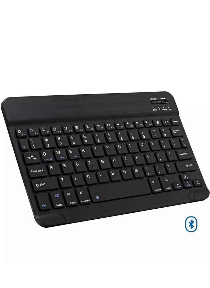 Generic Ultra Slim Bluetooth Keyboard Portable Mini Rechargeable for Apple iPad iPhone Samsung Tablet Phone Smartphone iOS Android Windows 10 inch  - Image 1