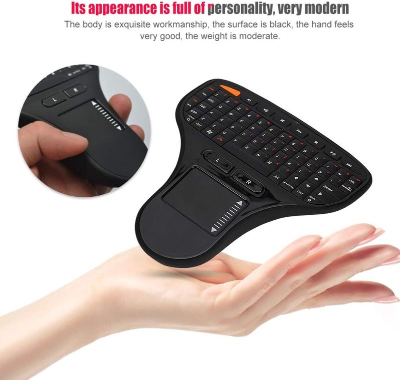 klarako Keyboard, 2 in 1 Multimedia Keyboard with Trackball Mouse and Touchpad, Mini Keyboard QWERTY US Layout for TV Box, Laptop, Computer, 2000 / XP/, Linux, - Image 1