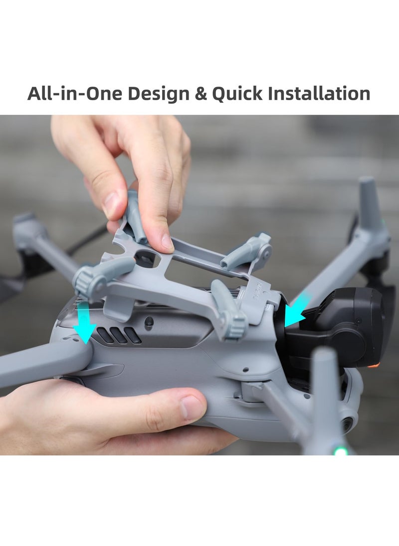 SYOSI - Landing Gear for DJI Air 3, Enhanced Stability Drone Spider Leg, Foldable Extension Kit - Effectively Heighten by 36mm - Image 1