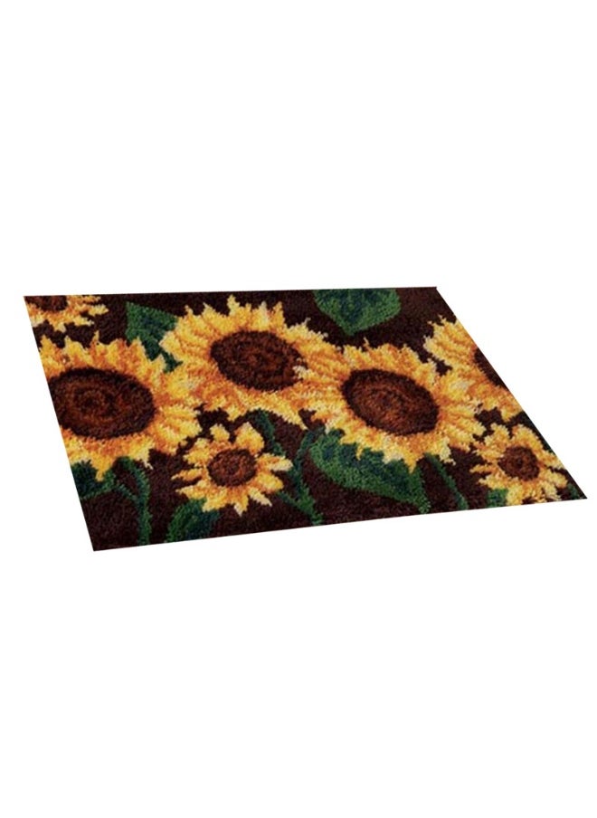 Loquat Embroidery Carpet Set latch hook rug kit lovely latch hook rug kit for kids girls latch hook desk floor mat kit latch hook kit needlework latch hook for beginner hook rug kit  - Image 1