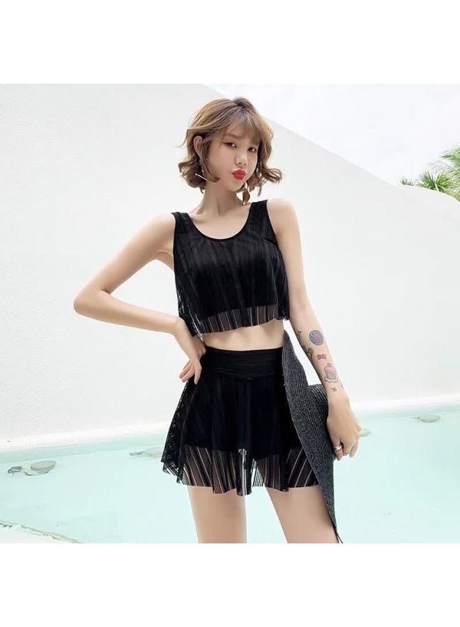 Skin-friendly Yifu Women's Two-piece Conservative Fashion Slimming Korean Style Skirted Swimsuit For Hot Springs And Vacation - Image 4