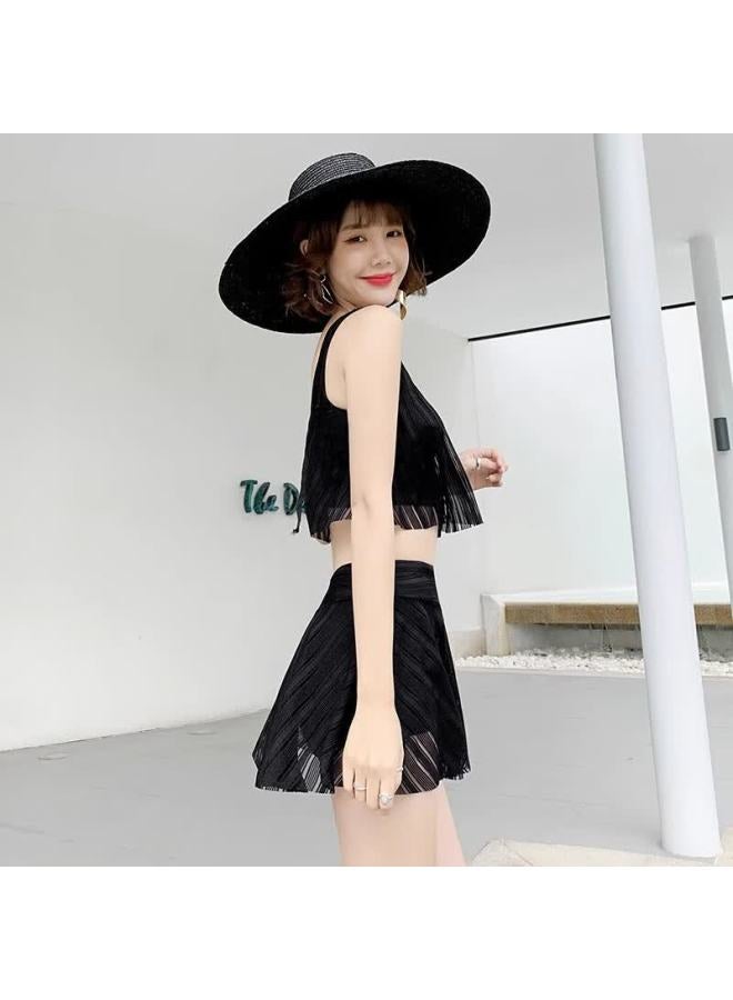 Skin-friendly Yifu Women's Two-piece Conservative Fashion Slimming Korean Style Skirted Swimsuit For Hot Springs And Vacation - Image 2