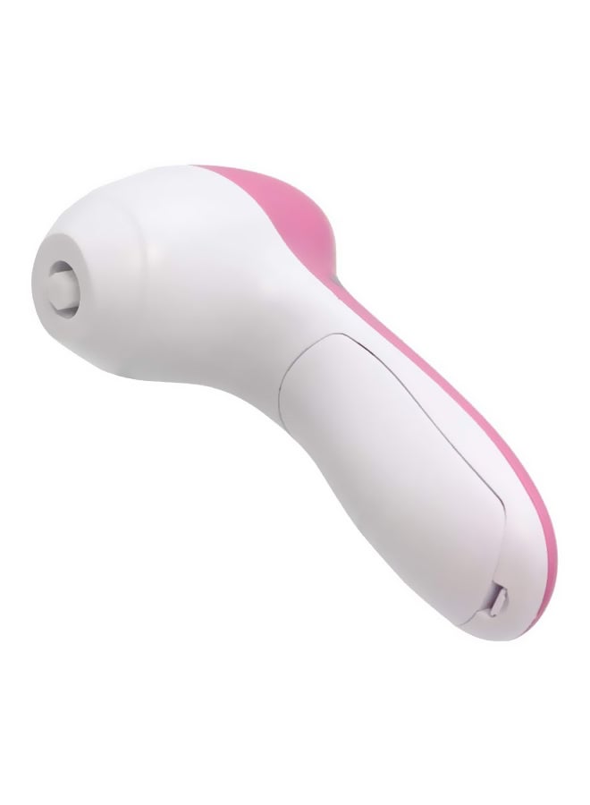 Five-In-One Electric Face Washing Brush Pink/White - Image 2