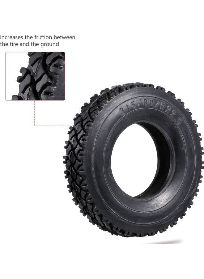 NIBEMINENT 4-Piece Rubber Wheel For 1:14 Tamiya RC Car  - Image 4