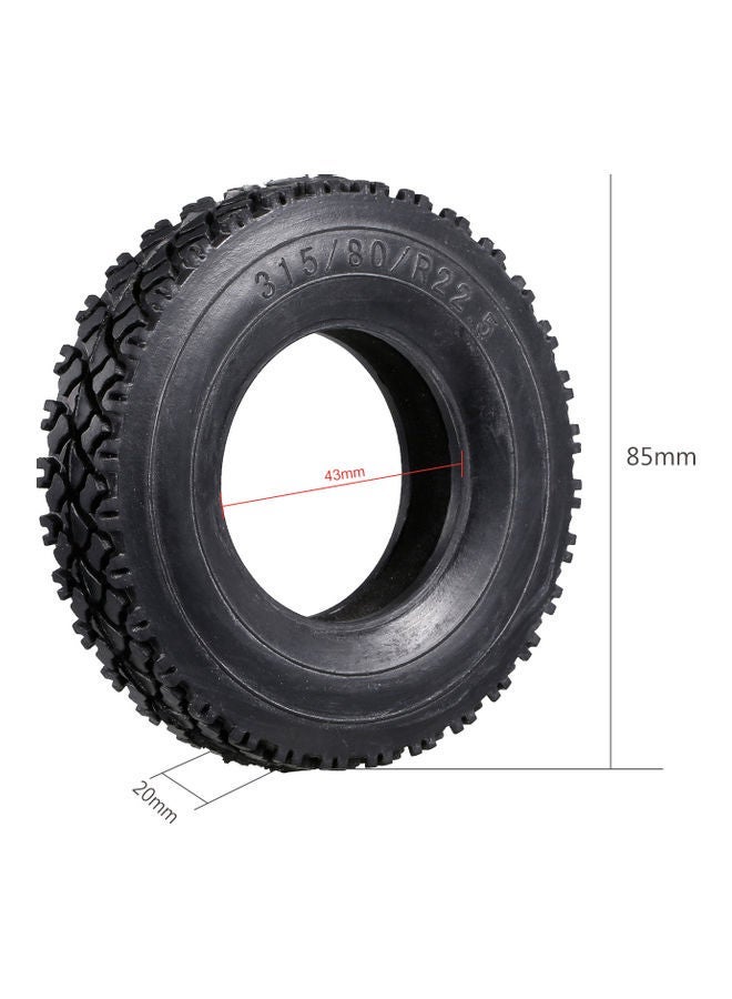 NIBEMINENT 4-Piece Rubber Wheel For 1:14 Tamiya RC Car  - Image 2