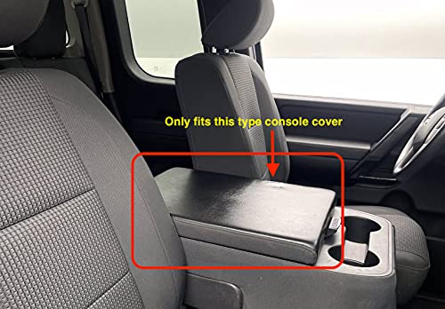 it's us Replacement for Nissan Titan Accessories Jump Seat Pickup Truck Auto Center Console Lid Armrest Cover Decor Interior (with Fold Down seat Version) - Image 2