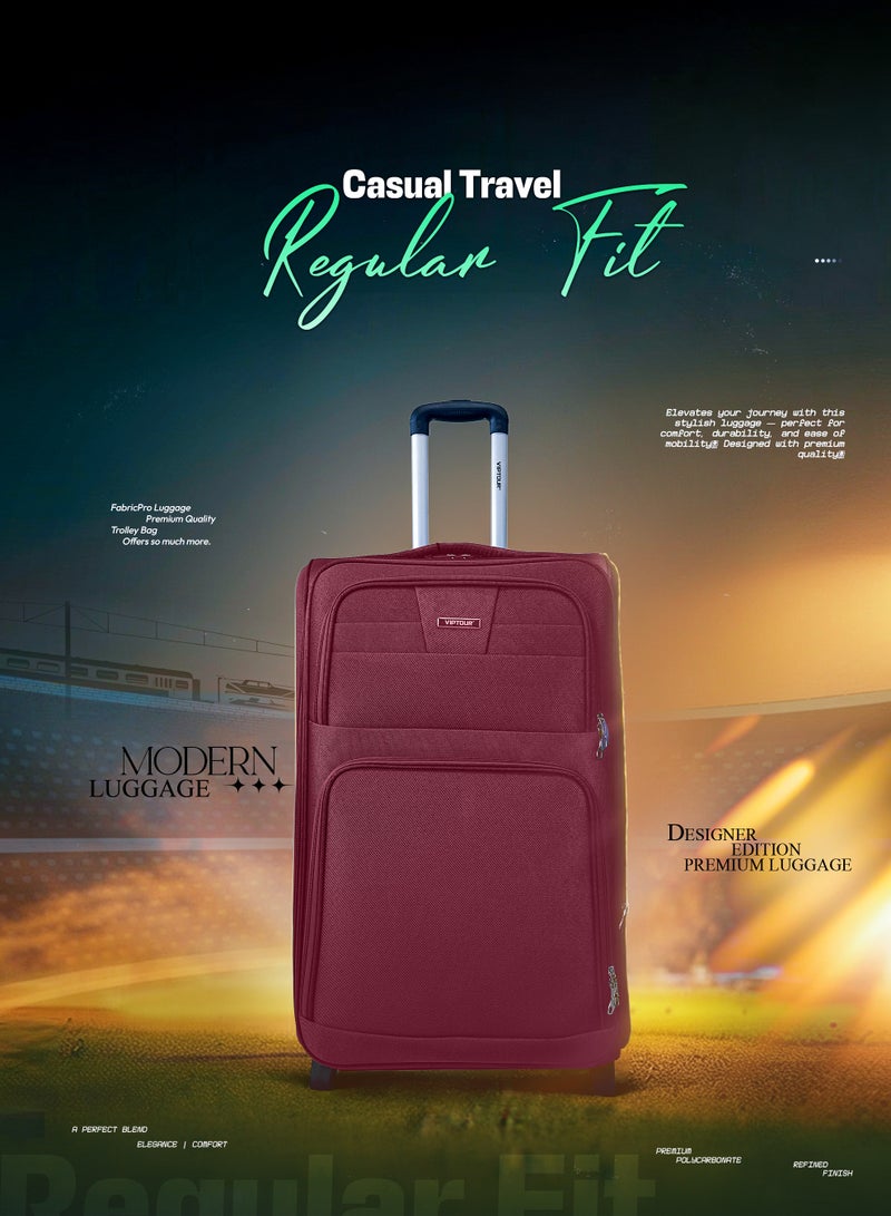 فيبتور مجموعة أمتعة مكونة من 4 قطع، حقيبة عربة متينة بعجلتين وقفل رقمي ومقبض تلسكوبي ثلاثي المراحل - Image 2