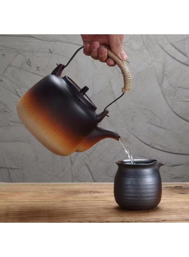 Scented Tea Cooker Induction Cooker High Temperature Carbon Gas Stove Outdoor Camping Kettle Explosion-proof-Colour:Lift Kettle 750-800ml-Capacity:By Default