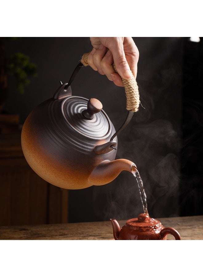 Scented Tea Cooker Induction Cooker High Temperature Carbon Gas Stove Outdoor Camping Kettle Explosion-proof-Colour:Lift Kettle 750-800ml-Capacity:By Default