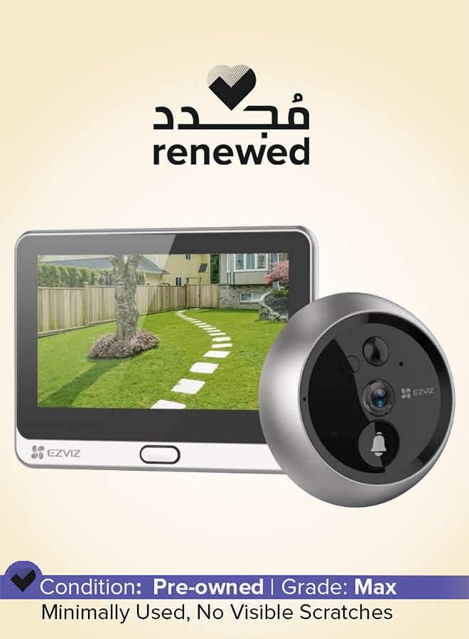 EZVIZ Renewed - DP2C 1080p Video Door Viewer Peephole Camera - Image 1