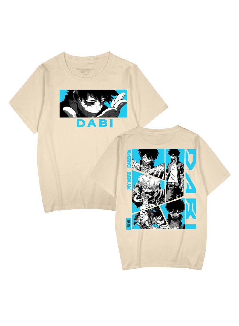 The Anime My Hero Academia Printed T-Shirt Khaki  - Image 1