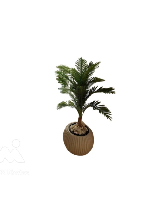 ماركة غير محددة - شجرة  صناعي ارتفاع 160 سم مع بوت - Image 1