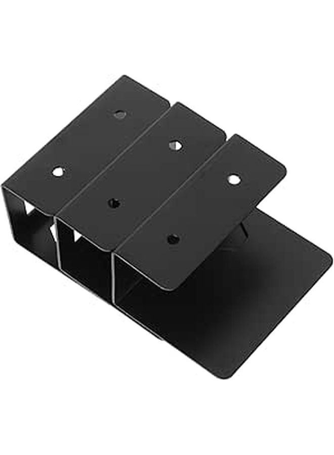 Metal Under Desk Laptop Mount Holder with Protective Pad 3pcs Set - Image 1