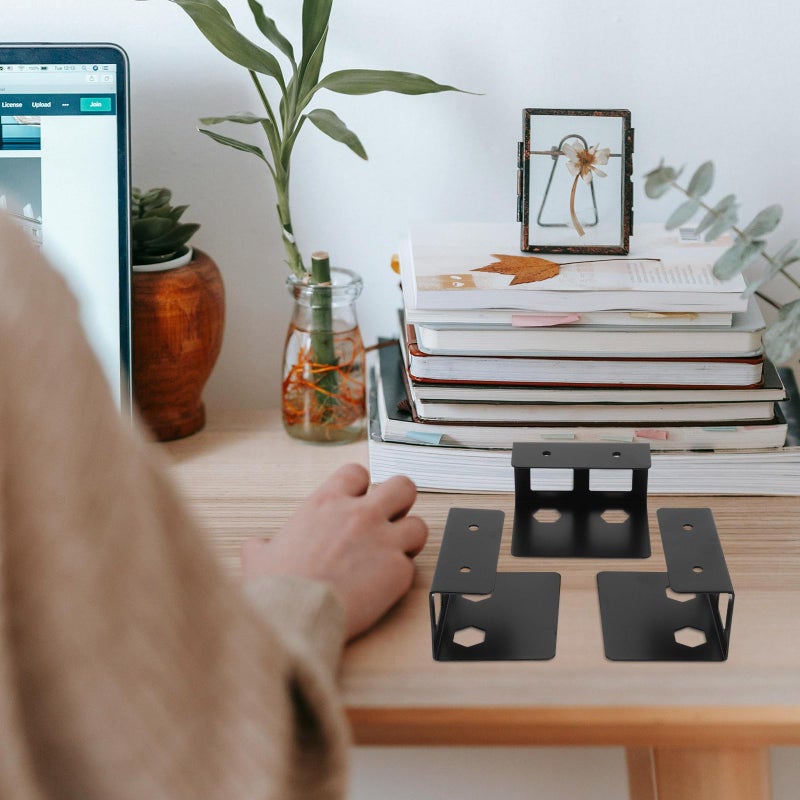 Metal Under Desk Laptop Mount Holder with Protective Pad 3pcs Set - Image 4