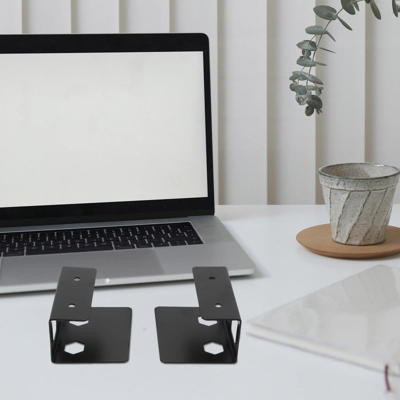 Metal Under Desk Laptop Mount Holder with Protective Pad 3pcs Set - Image 5