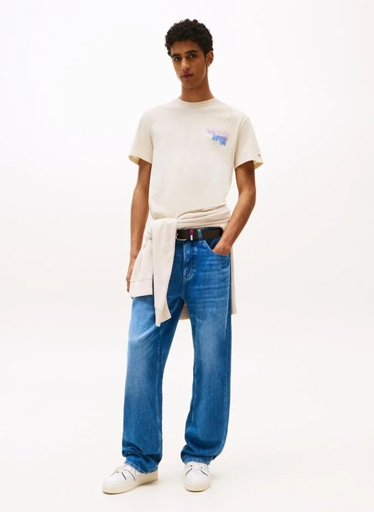 TOMMY JEANS  Regular Fit Short Sleeve T-Shirt for Men | Best Price UAE