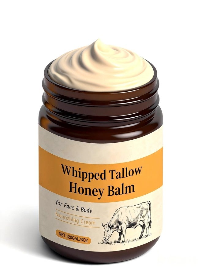 LANGSTON Whipped Beef Tallow Balm with Honey, 4.23oz - Image 1