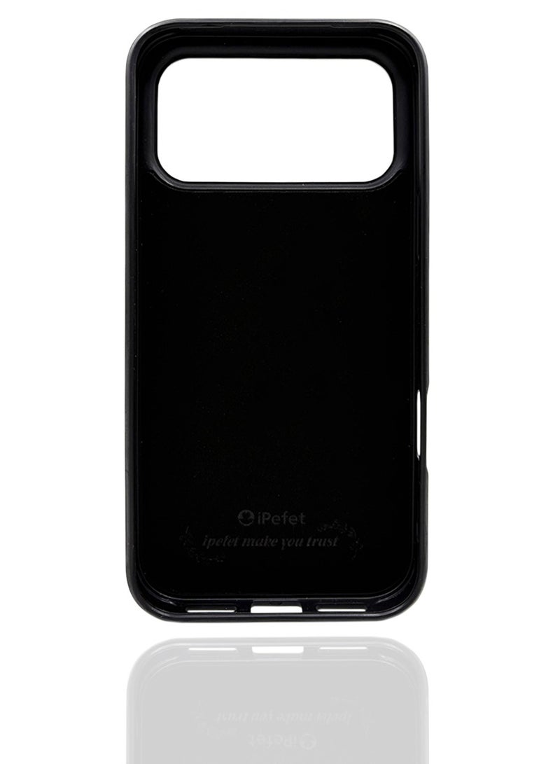 iPefet Premium Case for iPhone 17 Pro Max with Built-in Card Holder – Luxury Shockproof Faux Leather Cover, Camera Protection, Precise Cutouts, Reinforced Corners, Creative Slim Design, High-Quality Finish - Image 4