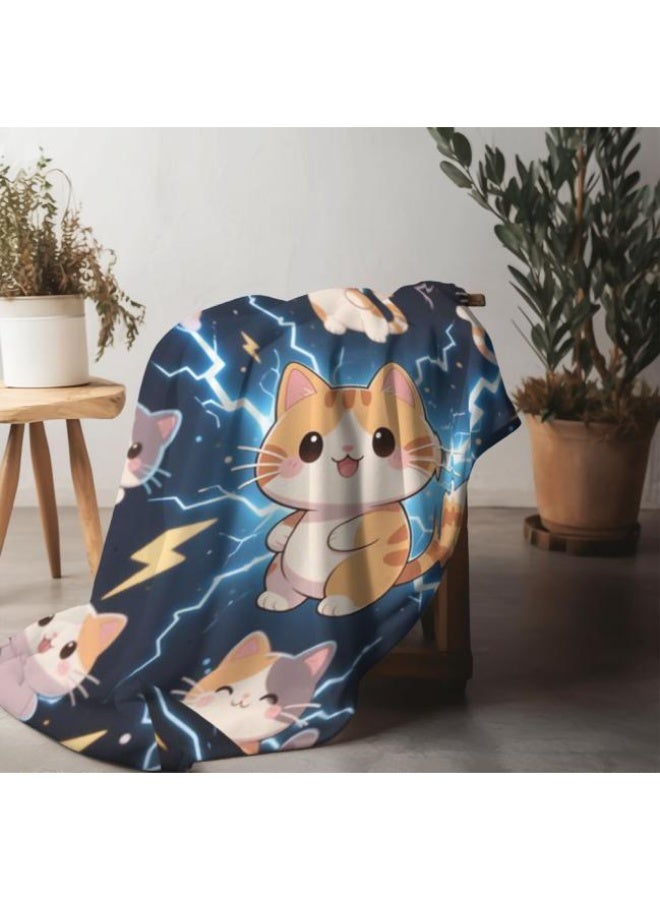 عام بطانية رقيقة من الفانيلا الكرتونية للأطفال والرضع (دافئة ومريحة، ومناسبة للنوم والألعاب) 70 سم * 100 سم - Image 4