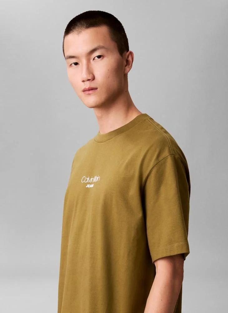 Calvin Klein Jeans  Relaxed Fit Logo Graphic T-Shirt for Men | Best Price UAE
