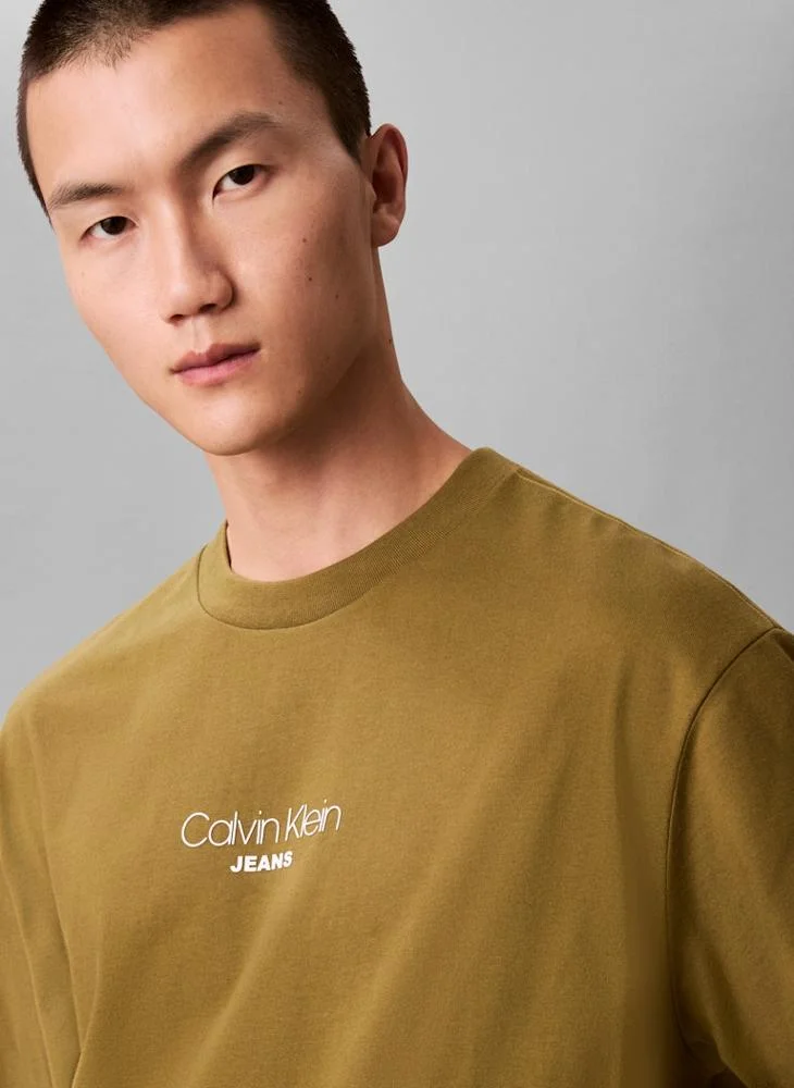 Calvin Klein Jeans  Relaxed Fit Logo Graphic T-Shirt for Men | Best Price UAE