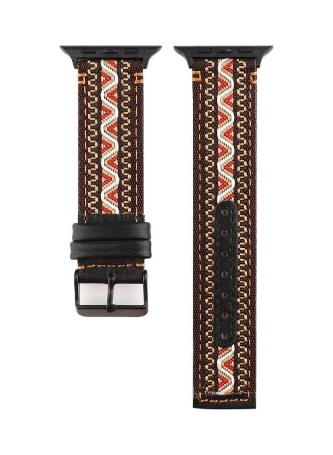 NIBEMINENT Ethnic Style Replacement Watch Strap For Apple Series 7 41mm/6 & SE 5 4 40mm/3 2 1 38mm Bohemia  - Image 1