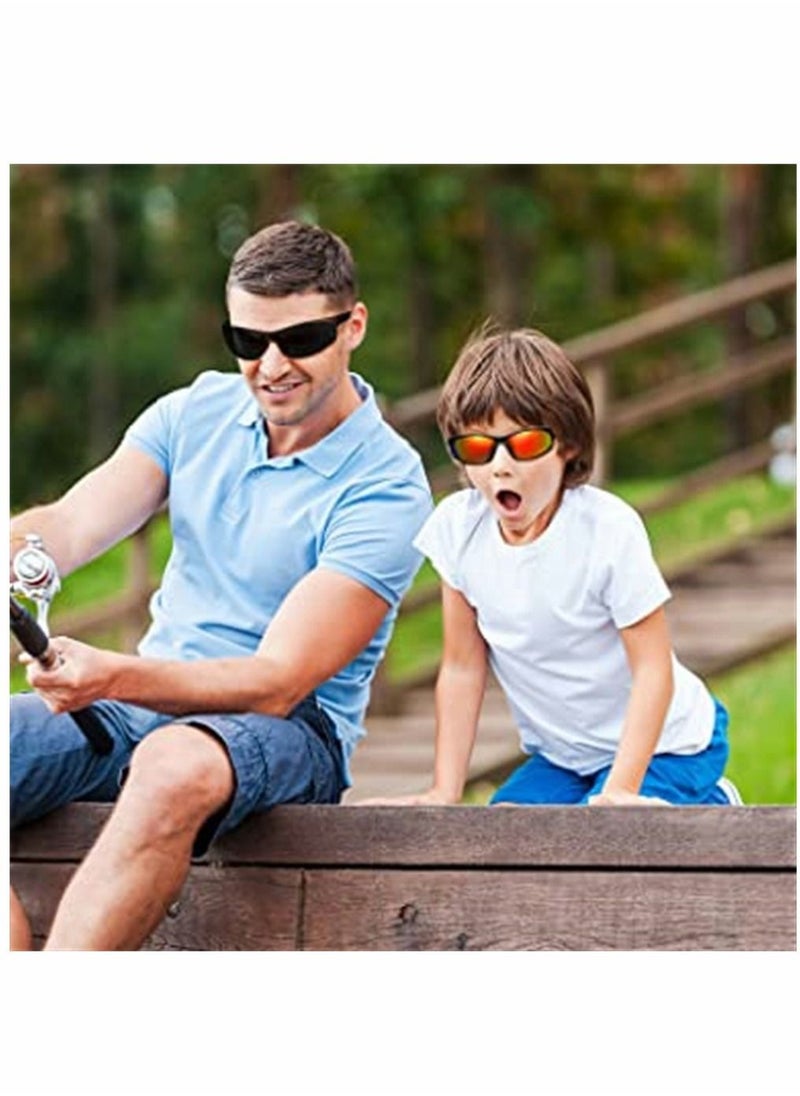 Captaintech - Polarized Sunglasses, Sports Trendy Sunglasses, for Men Womens Sunglasses Polarized UV Protection Non-Slip, for Driving Cycling Fishing Running, 2 Pairs - Image 1