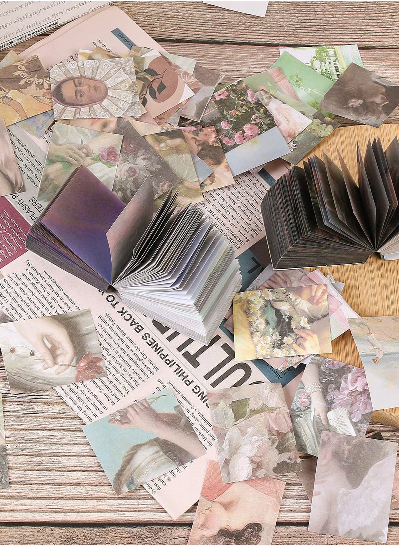 800 Vintage Decorative Scrapbooking Papers, 10 Sticker Rolls, and 1 Craft Scissors for DIY Diaries and Antique Scrapbooking Projects. Perfect for Creative Notebook Designs!  - Image 2