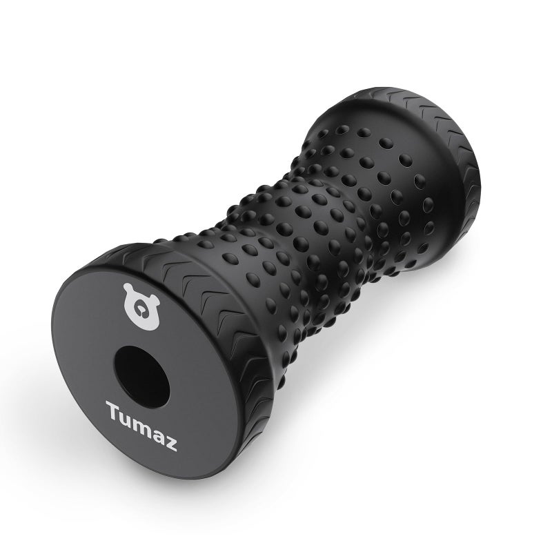Tumaz Foot Roller for Plantar Fasciitis ReliefFoot Massage Roller for Alleviate Planter Fasciitis PainArch PainTrigger Points Deep Tissue Portable Reflexology ToolBlack