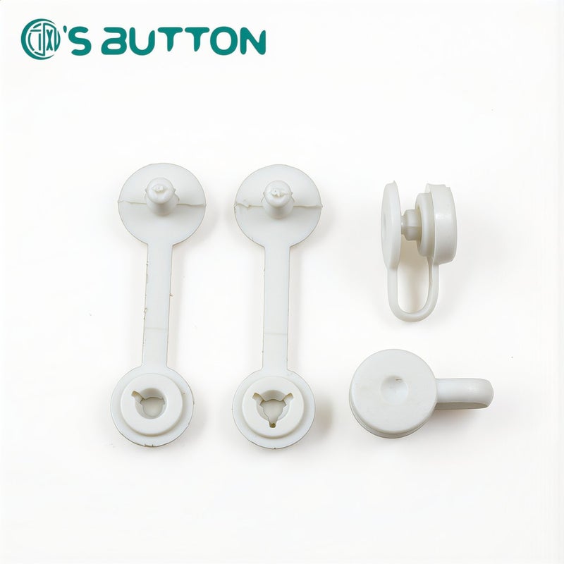 Lost Prevent Integrated Plastic Snap Buttons No Separate Parts Outdoor Weatherproof 60 pcs - Image 1