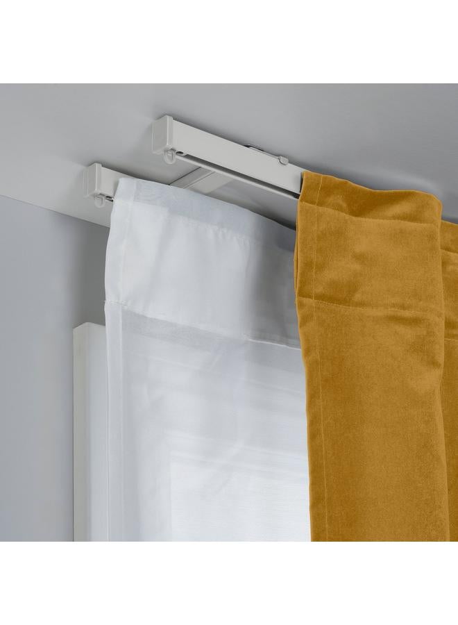 erorex Ceiling bracket for 2 curtain rails, white - Image 4