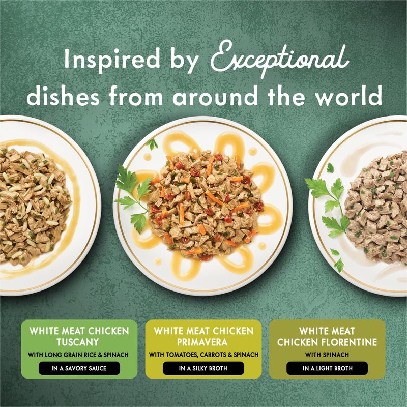 Fancy Feast طعام قطط رطب من بيورينا فانسى فيست مجموعة متنوعة، ميدليز دجاج لحم أبيض في صلصة - (عبوة من 12) علب 3 أونصات - Image 2