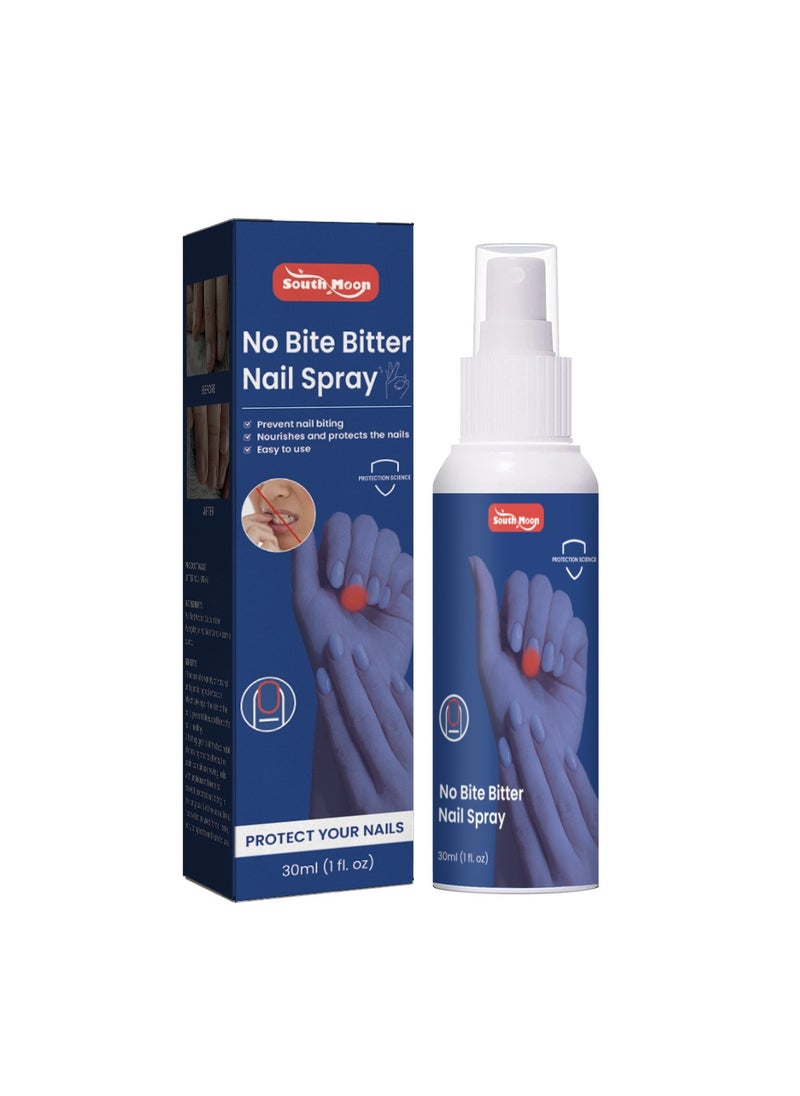 بخاخ أظافر No Bite Bitter، طبيعي 100% وآمن للأطفال البالغين بطعم مر، بخاخ أظافر لمنع مص الإبهام، 30 مل