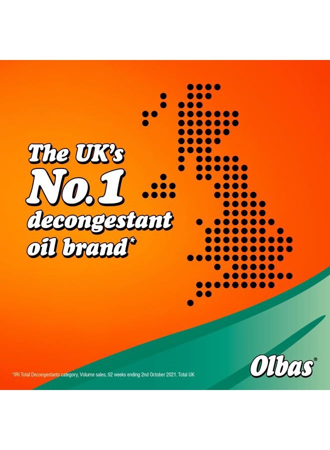 Olbas Inhalant Decongestant Oil for Adults | Fast Nasal Congestion Relief for Cold, Flu, Sinusitis & Allergies | Menthol, Eucalyptus & Peppermint Blend | 12ml - Image 3