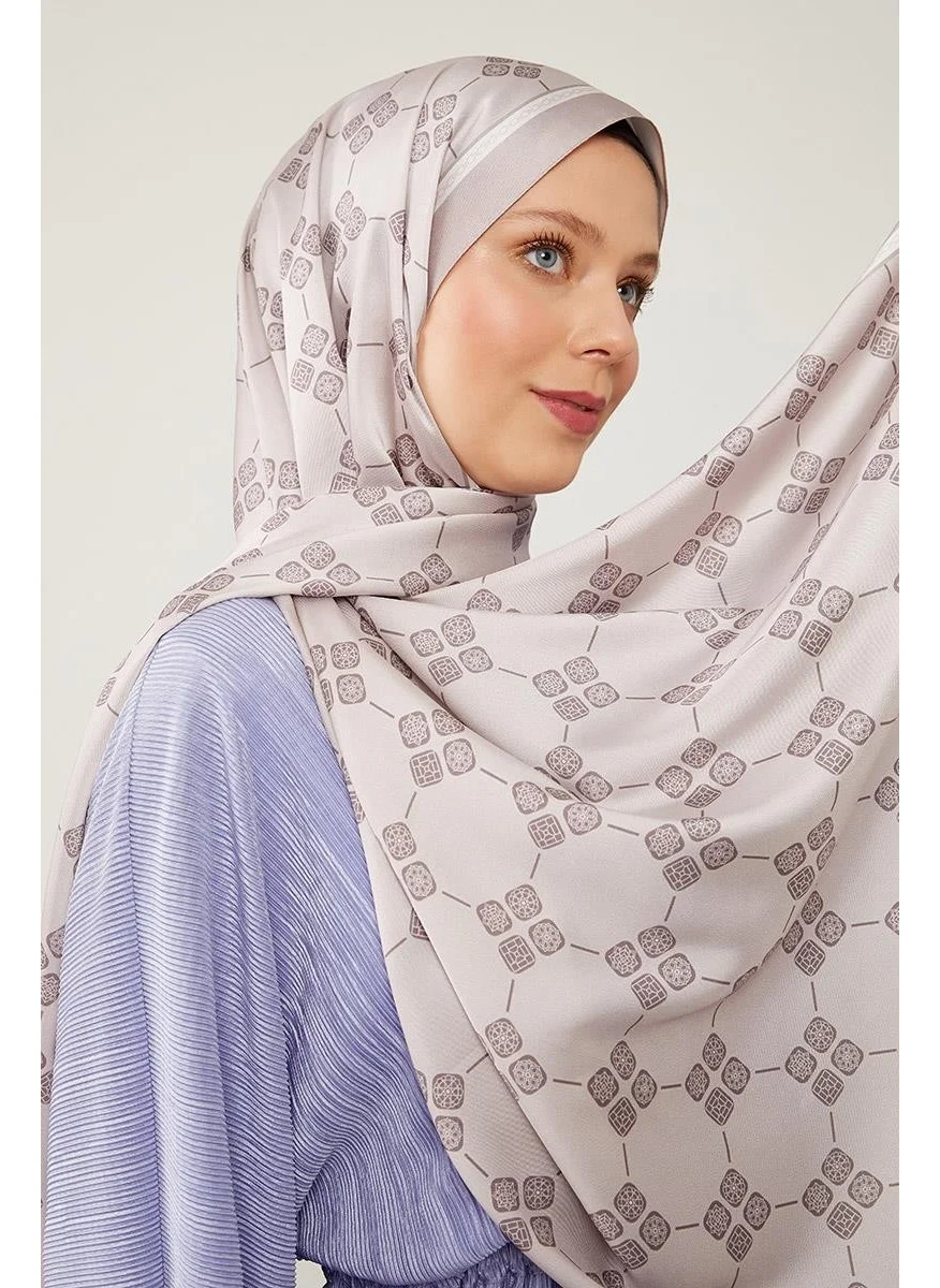 Levidor Mink Geometric Pattern Angel Shawl